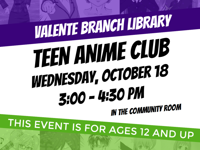 Anime Club — Red Bank Public Library
