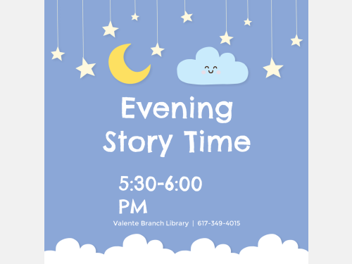 Event image for Evening Story Time (Valente)