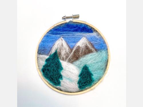 Event image for CPL Arts Collective: Winter Felted Landscape Hoop (Main)