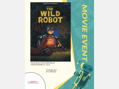 Event image for Family Movie at the Library - The Wild Robot (O'Neill)