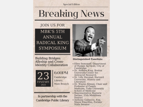 Event image for MBK Cambridge Presents: The 5th Annual Radical King Symposium Building Bridges (Main)