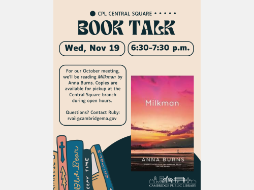 Event image for Central Square Book Group (Central Square)