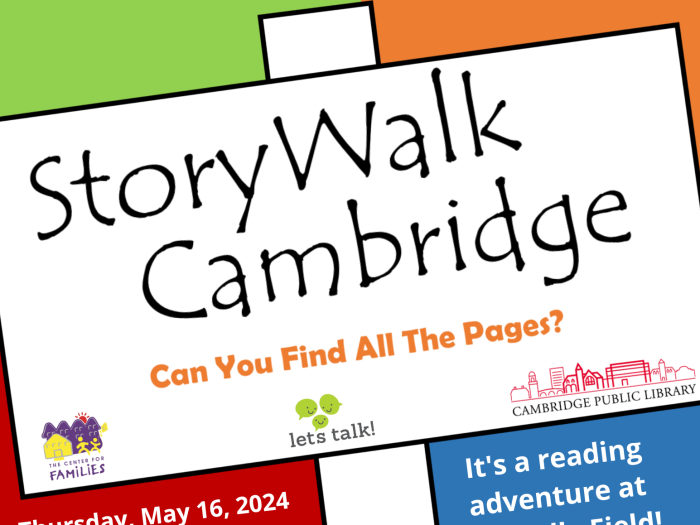 Flyer describing details of StoryWalk event.