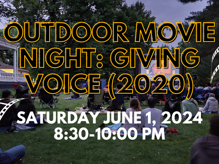 Outdoor Movie Night: Giving Voice (2020) Saturday June 1, 2024 8:30-10:00 PM
