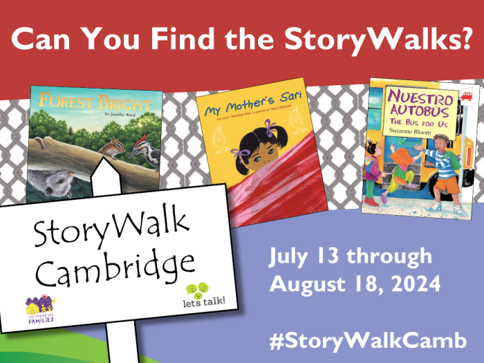 Lists dates of StoryWalks in parks